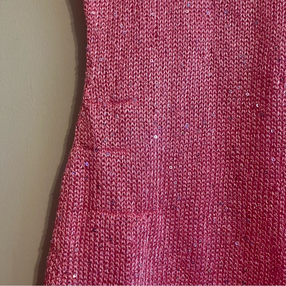 ASTA RESORT Natalia Mini Unlined Dress in Azalea Sequin - XS - Picture 9 of 14